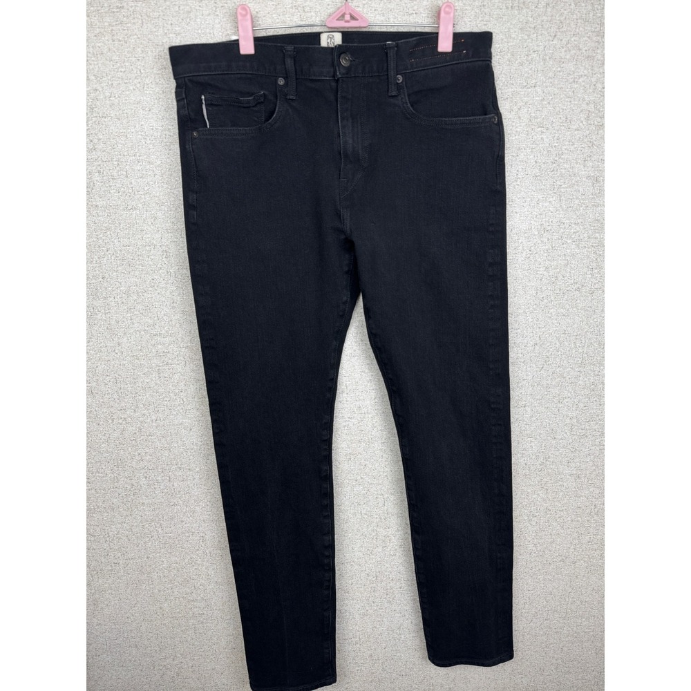 Hiroshi Kato The Scissors Slim Tapered Black Raw 10.5oz Selvedge Jeans Sz 34